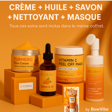 Ensemble Beauté Curcuma & Orange – Routine Complète Éclat et Pureté